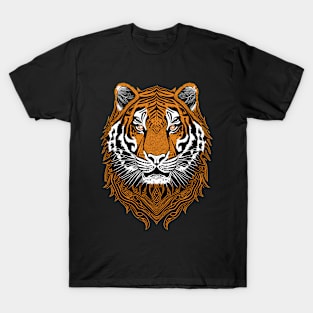 Portrait of A Tiger Graphic Design T-Shirt